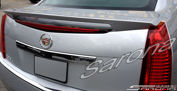 Custom Cadillac CTS Trunk Wing  Sedan (2008 - 2013) - $245.00 (Manufacturer Sarona, Part #CD-007-TW)